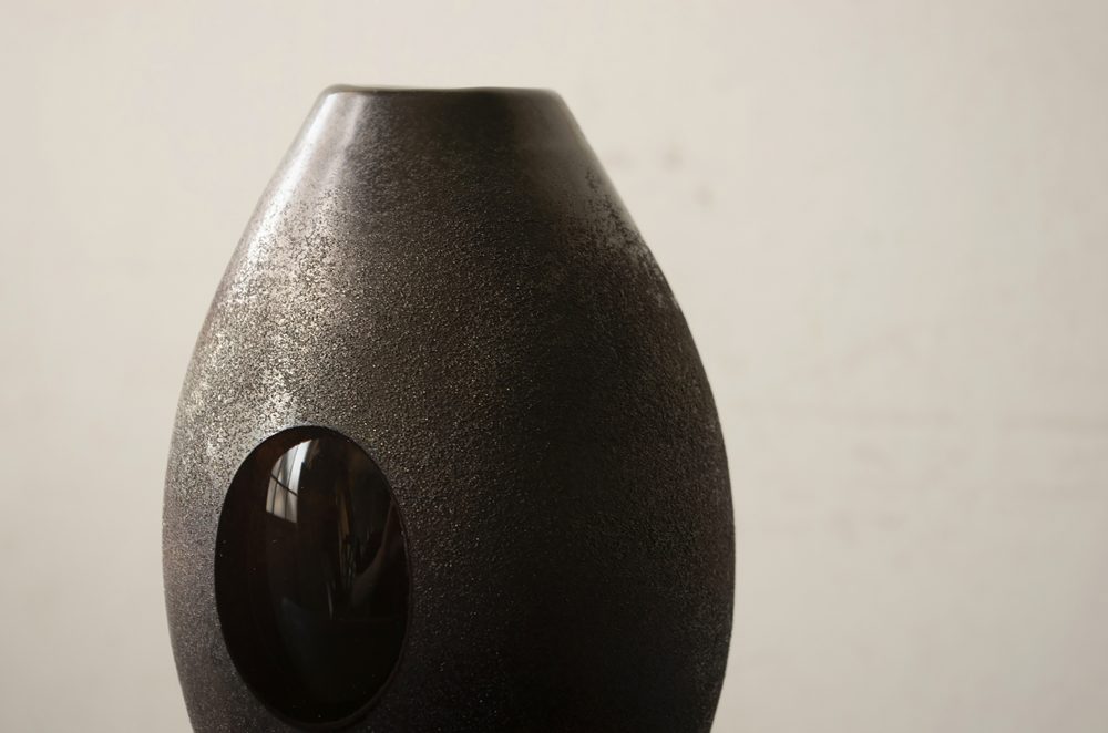 hashimura vase blk L-2