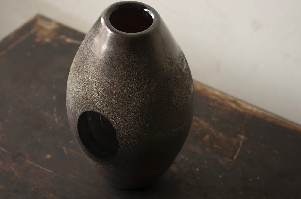 hashimura vase blk L-3